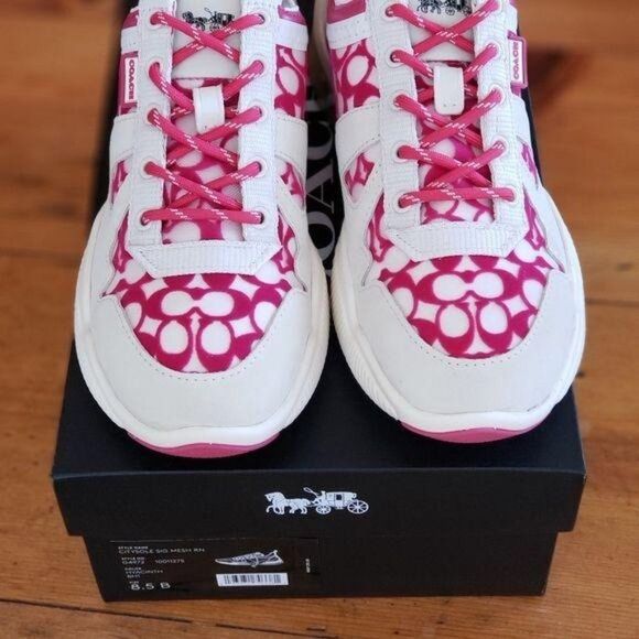 Coach Citysole Signature Mesh Running Sneakers Walking Outdoor Size 8.5B Pink - Picture 14 of 16